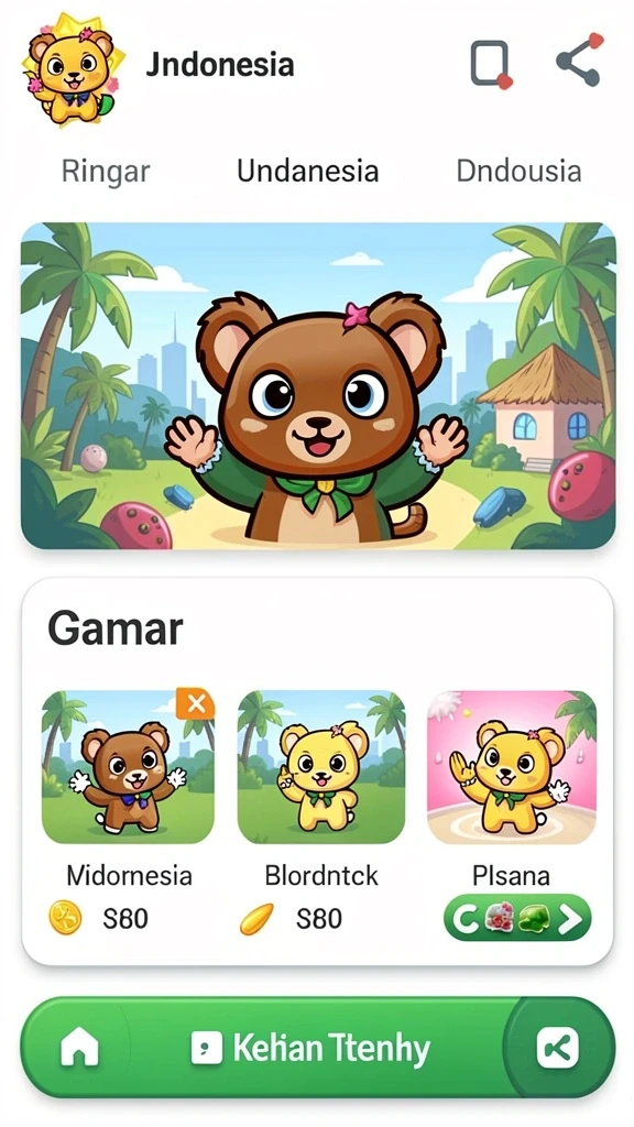 qqnusa - Tampilan antarmuka yang menarik dan ramah pengguna.
